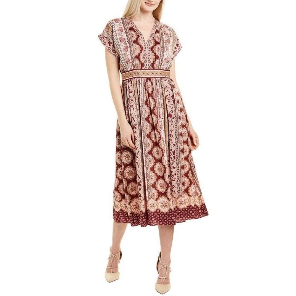 Gal Meets Glam Liza Boho Charmeuse Dress Womens Size 20/22 NWT $198 Summer - Picture 3 of 16